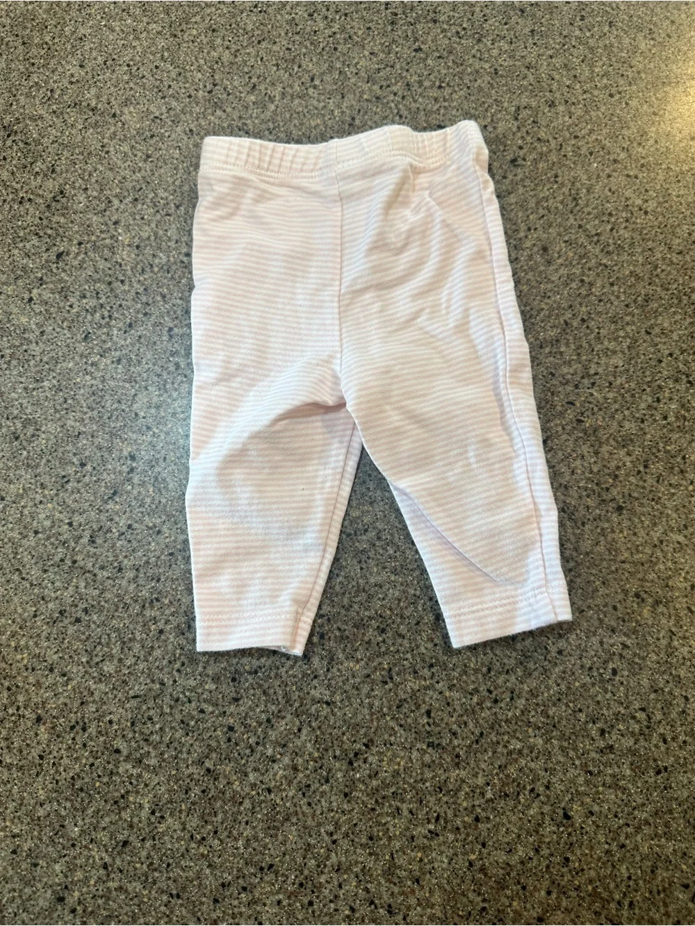 Carter's Pink & White Striped Baby Leggings